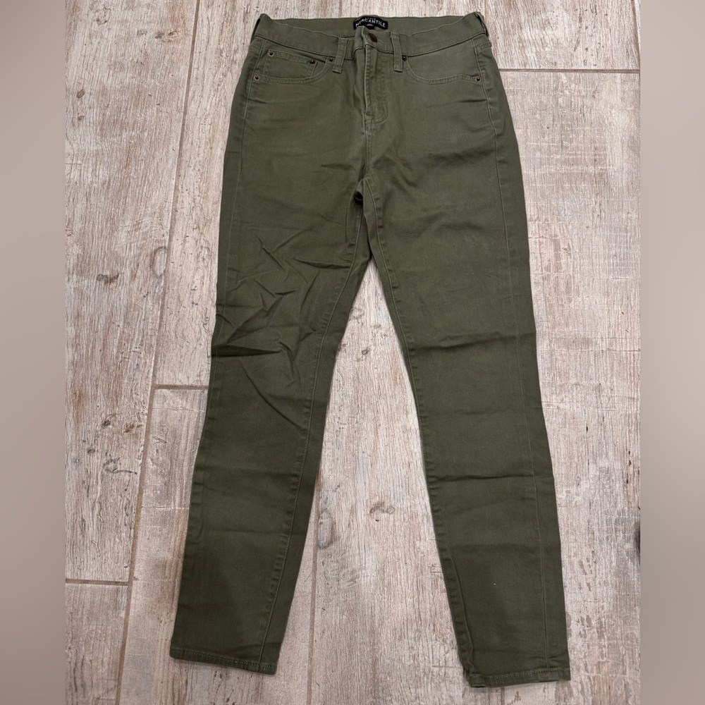 J.Crew Olive Green Skinny Pants Size 28